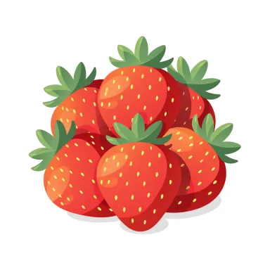 Illustration of strawberries