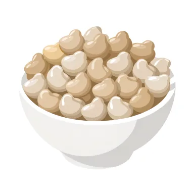 Illustration of chickpeas, cooked