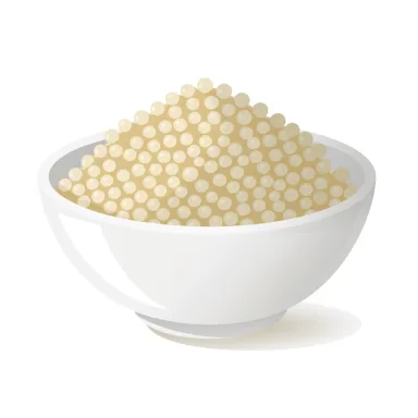 Illustration of quinoa, cooked